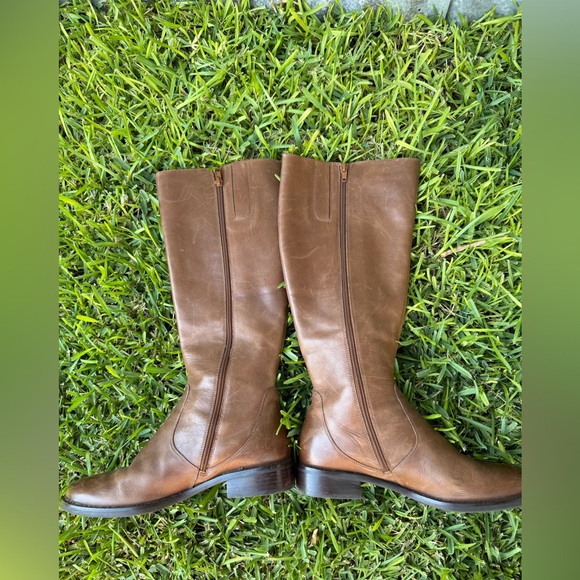 ECCO Hobart Women’s Tall Brown Riding Boots Leather, Buckles, Size 41, 10 10.5 - Picture 10 of 12